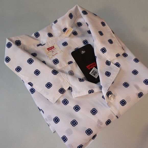 Levi's Mens Shirt Classic Camp Collar Relaxed Fit Size XL Short Sleeve New Gift - Picture 11 of 11